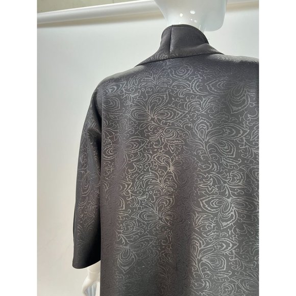 Kimono Styled custom Made Jacket Size Lg Black Neoprene - Picture 9 of 16